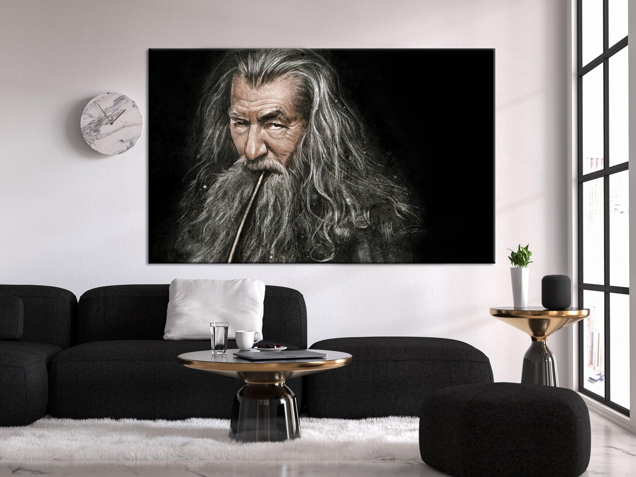 Gandalf Art Print The Hobbit Painting Art The Lord of the Rings Wall Decor  For Gamer Room Kids Room Decor for Wall Large Wall Print - Scandi Home  Decor_for_Wall For_Gamer_Room