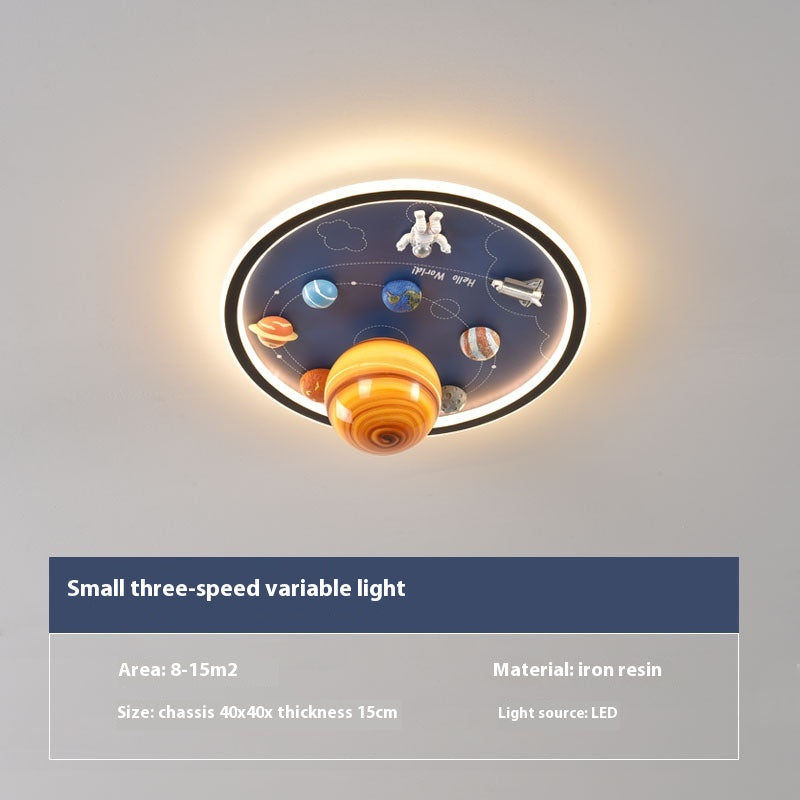 Astronaut & Planet Pendant Lamp – Creative Space Cartoon Hanging LED Light for Kids & Home Decor