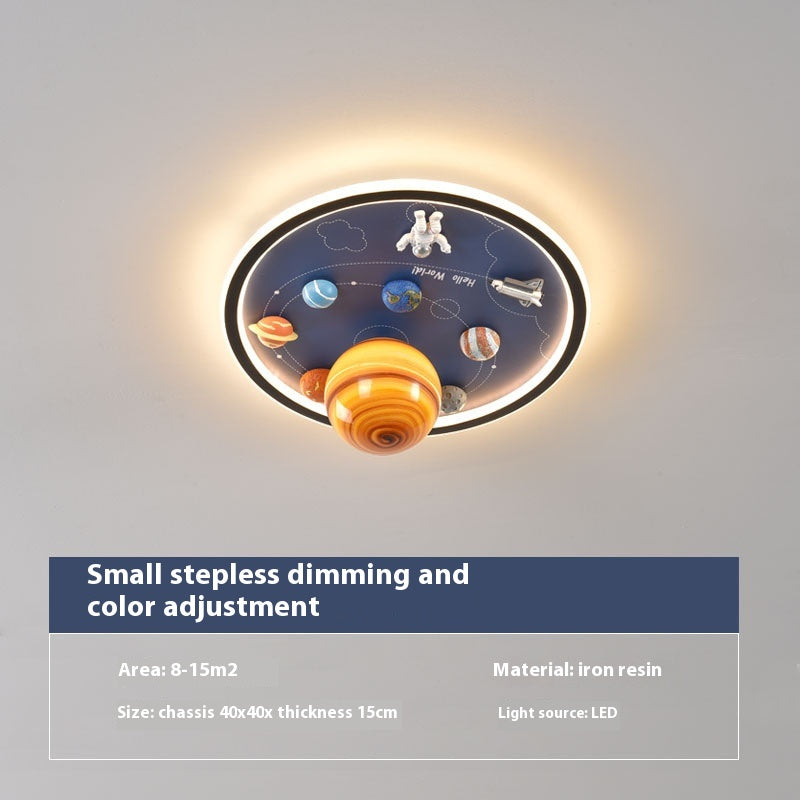 Astronaut & Planet Pendant Lamp – Creative Space Cartoon Hanging LED Light for Kids & Home Decor