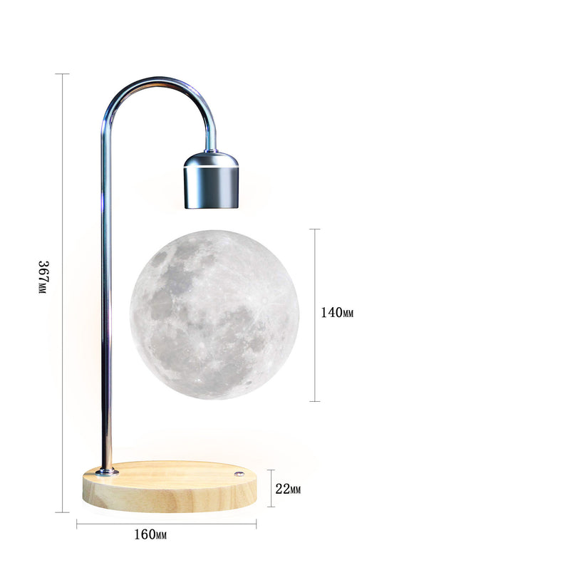 Levitating Moon Lamp with Bluetooth Speaker – Floating 3D Lunar Light, Color-Changing Ambient Decor