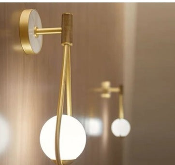 Elegant Golden Wall Lamp – Modern Bedroom & Living Room Lighting, Creative Home Decor