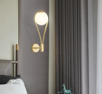 Elegant Golden Wall Lamp – Modern Bedroom & Living Room Lighting, Creative Home Decor