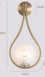 Elegant Golden Wall Lamp – Modern Bedroom & Living Room Lighting, Creative Home Decor