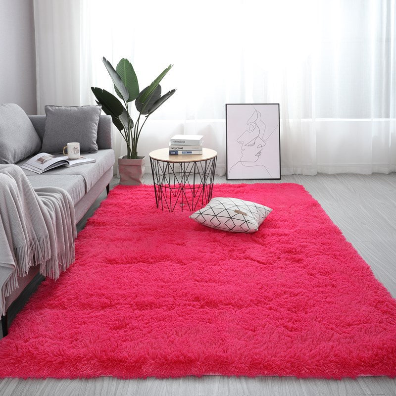 Cozy Plush Carpet for Bedroom & Living Room – Anti-Slip Soft Rug, Large Rectangle, Available in 13 Colors
