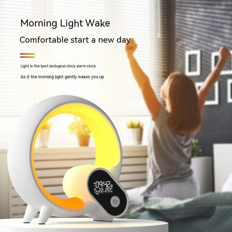 Smart Sunrise Alarm Clock – Colorful Atmosphere Light with Bluetooth Audio