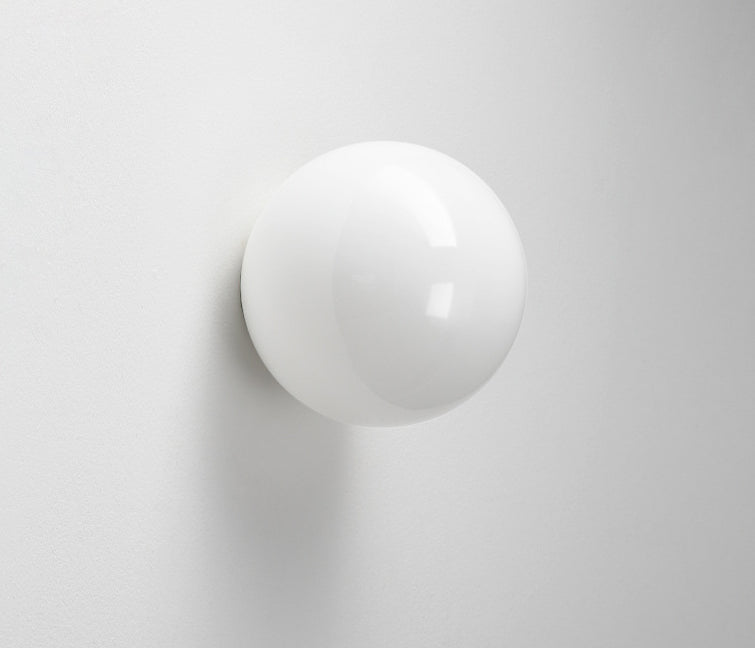Minimalist Spherical Glass Wall Lamp for Living Room – Modern Background Accent Light