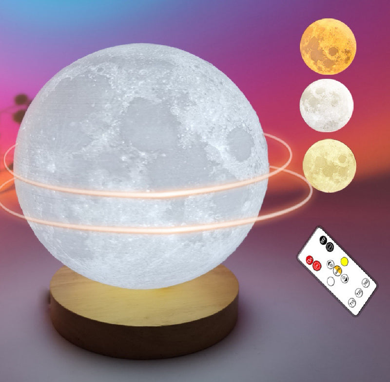 Planet Lamp with Smart Control – Suspended Moon & Planet Ambient Light