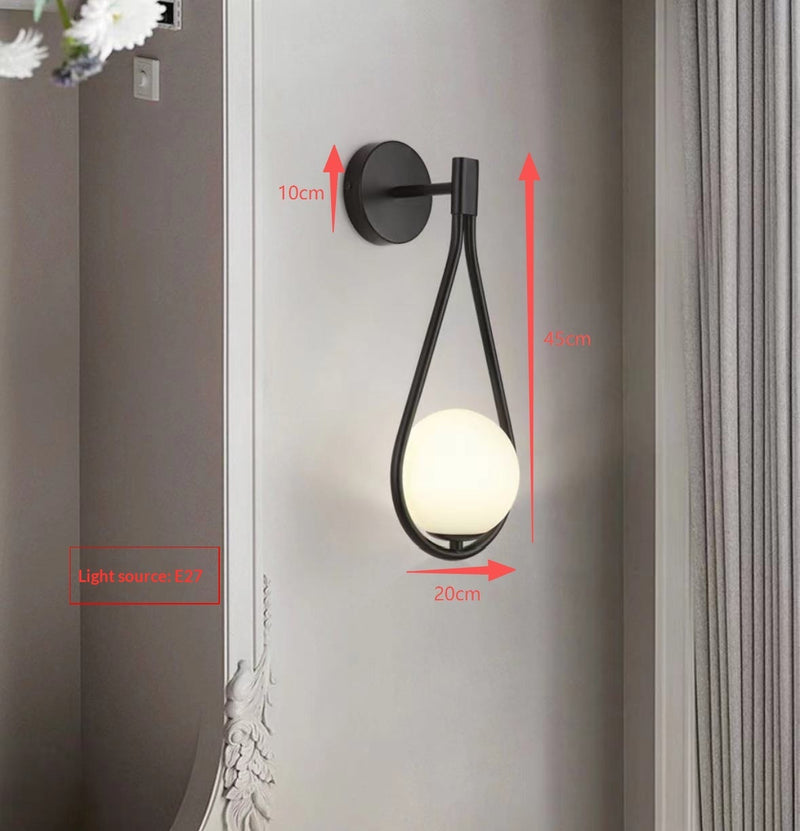 Elegant Golden Wall Lamp – Modern Bedroom & Living Room Lighting, Creative Home Decor