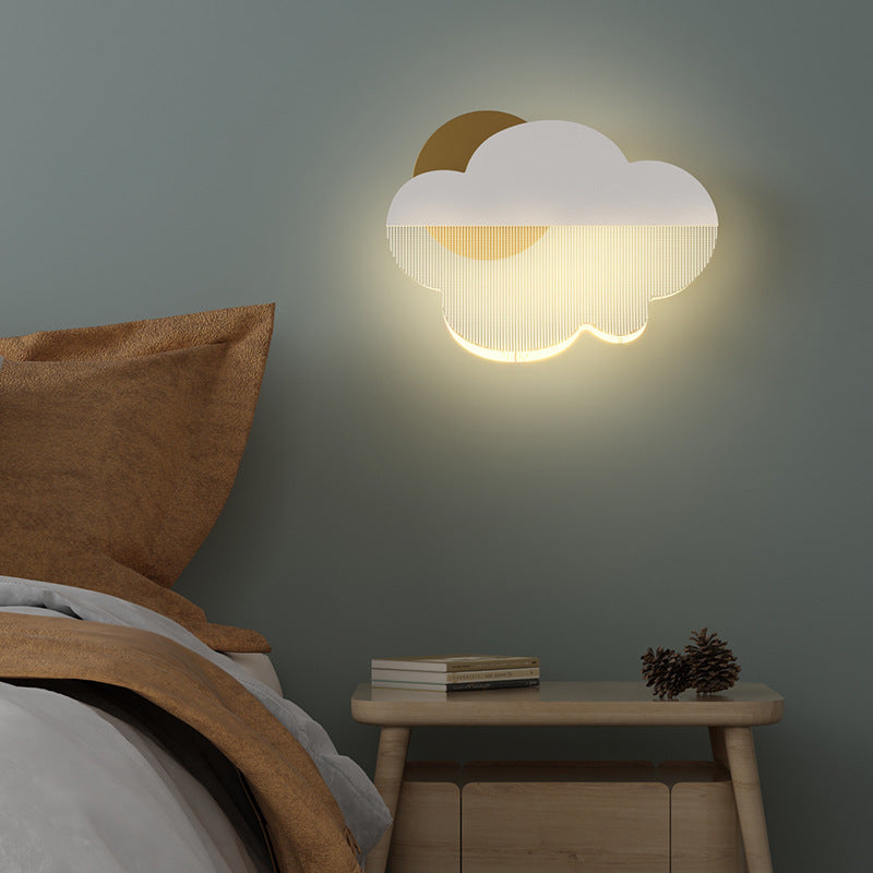 Kids Cloud Wall Lamp – Modern Minimalist Night Light for Bedroom