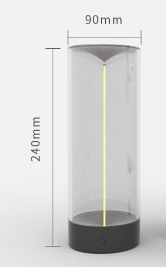 Portable LED Camping Light – USB-C Rechargeable Night Lamp with Transparent, Shock-Resistant Design