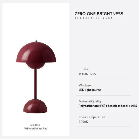 Girly Vintage Flower Bud Lamp – Rechargeable Decorative Bedside & Bedroom Ambient Light