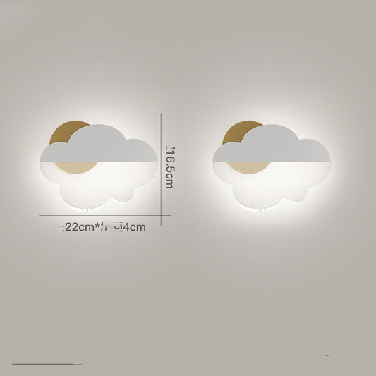 Kids Cloud Wall Lamp – Modern Minimalist Night Light for Bedroom