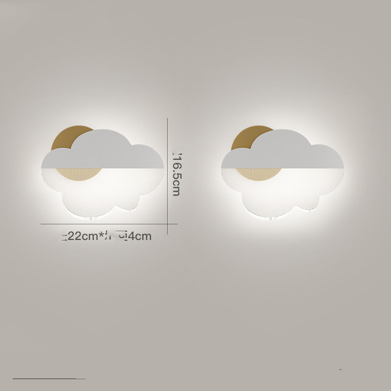 Kids Cloud Wall Lamp – Modern Minimalist Night Light for Bedroom