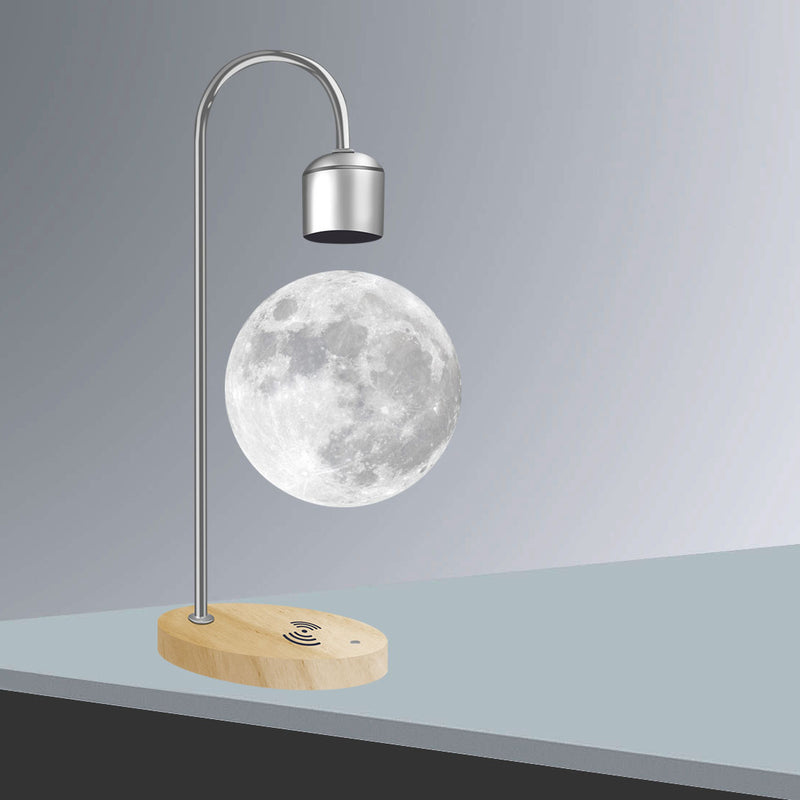 Levitating Moon Lamp with Bluetooth Speaker – Floating 3D Lunar Light, Color-Changing Ambient Decor