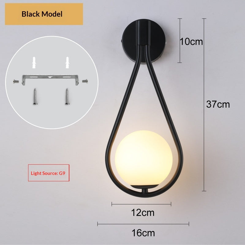 Elegant Golden Wall Lamp – Modern Bedroom & Living Room Lighting, Creative Home Decor