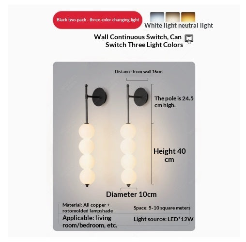 Bedside Wall Lamp Bedroom Atmosphere