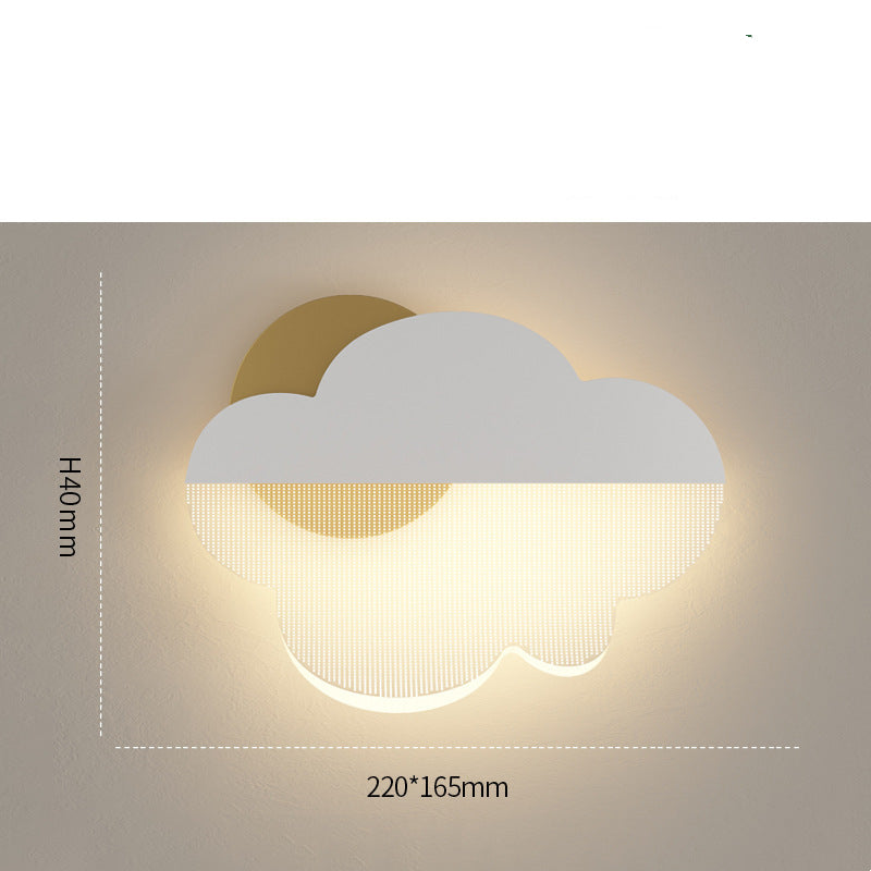 Kids Cloud Wall Lamp – Modern Minimalist Night Light for Bedroom