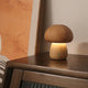 ICute Wooden Mushroom LED Lamp – Touch Night Light for Bedroom & Children’s Room