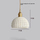 Modern Brass Ceramic Pendant Lamp – Stylish Hanging Light for Bedroom or Living Room