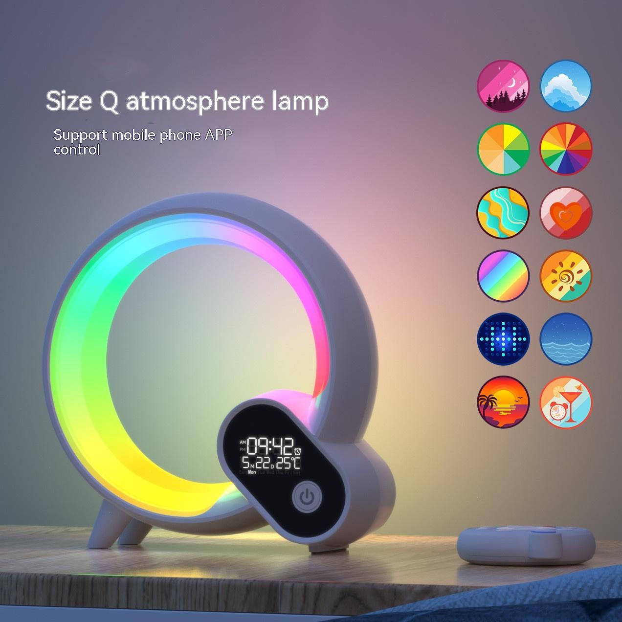 Smart Sunrise Alarm Clock – Colorful Atmosphere Light with Bluetooth Audio