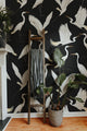 chinoiserie wallpaper peel and stick heron wallpaper crane wall mural
