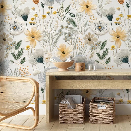 Floral Peel and Stick Wallpaper: Removable Home Decor