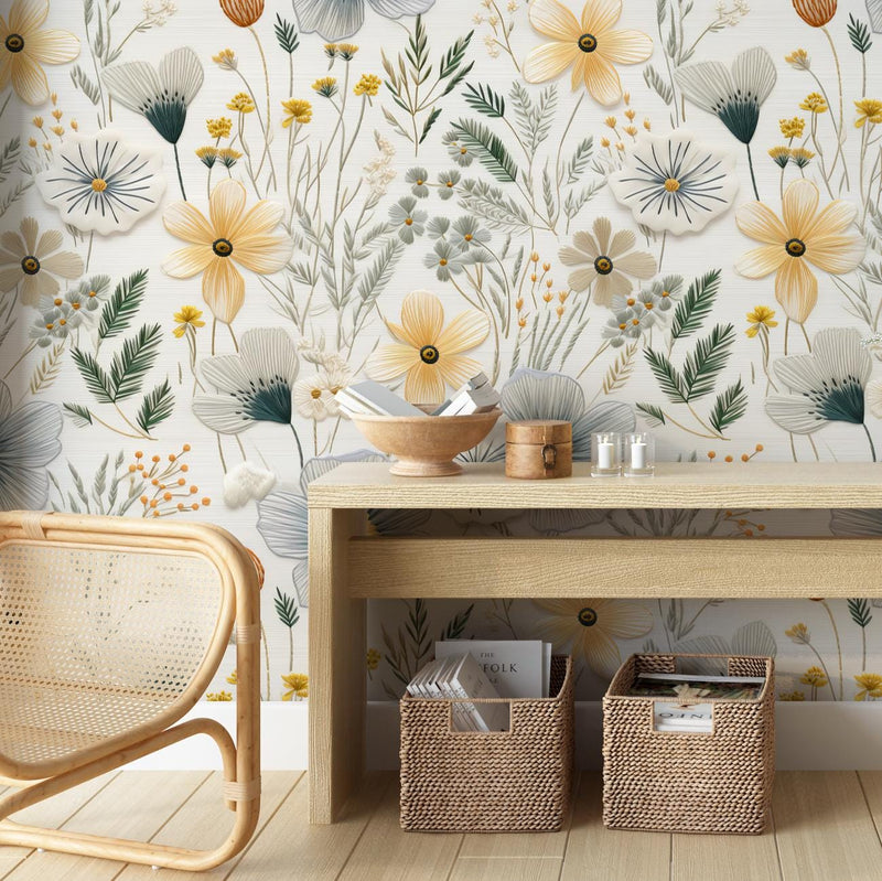 Floral Peel and Stick Wallpaper: Removable Home Decor