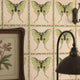 Butterfly Wallpaper Luna Moth | Vintage Natural History | Art Nouveau Botanical | Peach Yellow Green | Peel and Stick