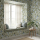 Floral Wallpaper Peel and Stick | Botanical Leaves Wall Mural | Scandinavian Garden | Removable Wallpaper Roll | Bedroom Living Room