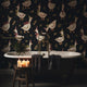 Whimsical Goose Wallpaper | Black Maximalist Wall Decor | Funny Geese Pattern Wallpaper for Kitchen Dining Room Nursery