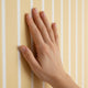Yellow stripe peel and stick wallpaper | removable vertical stripes wall decor | nursery