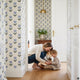 Blue tulip wallpaper peel and stick spring floral
