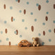 Polka dot  wallpaper nursery kids room decor