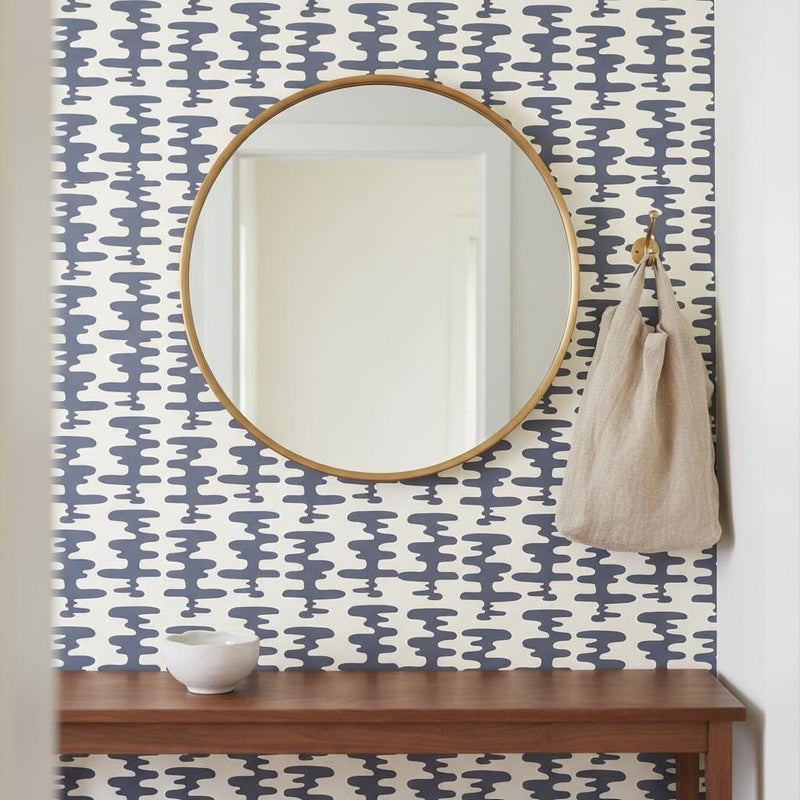 Wallpaper Abstract Wave Peel and Stick or non woven