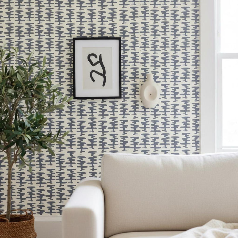 Wallpaper Abstract Wave Peel and Stick or non woven