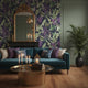 Dark Botanical Peel and Stick Wallpaper Gothic Maximalist Wallpaper
