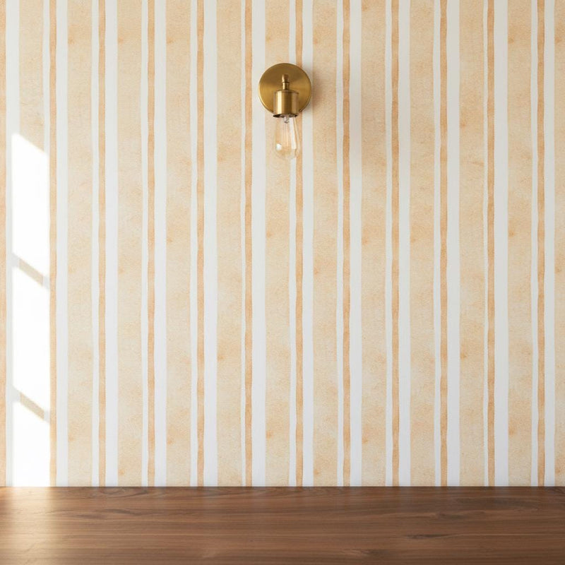 Wallpaper Watercolor Stripe Peel and Stick or Non woven