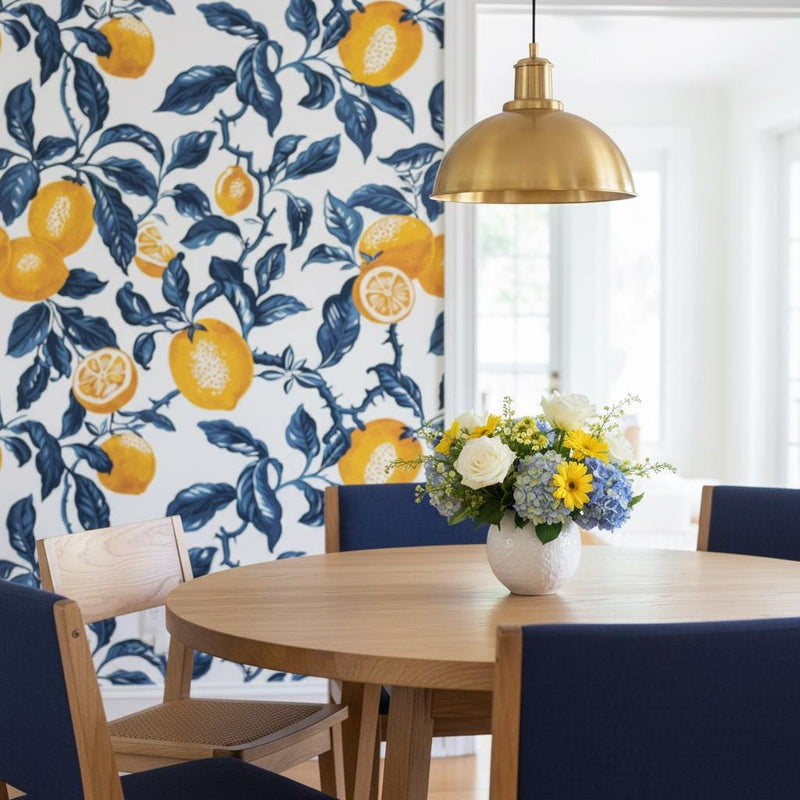 Lemon Wallpaper Peel and Stick or classic