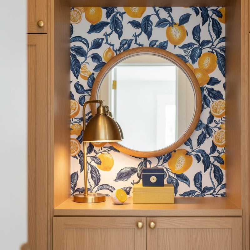 Lemon Wallpaper Peel and Stick or classic