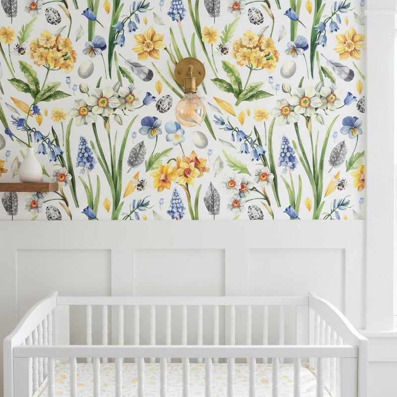Spring Floral Wallpaper Peel and Stick or Classic