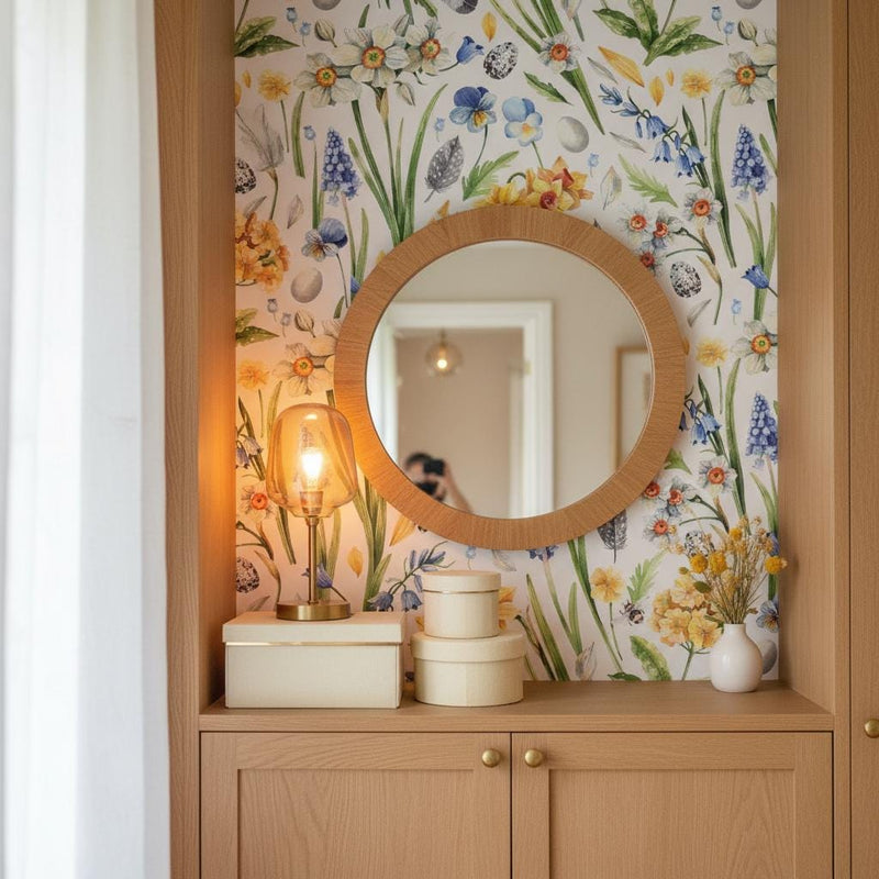 Spring Floral Wallpaper Peel and Stick or Classic