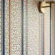 Floral stripe peel and stick wallpaper or traditional