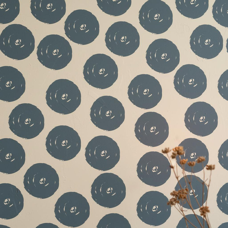 Large polka dot wallpaper peel and stick or non woven | modern farmhouse wall decor