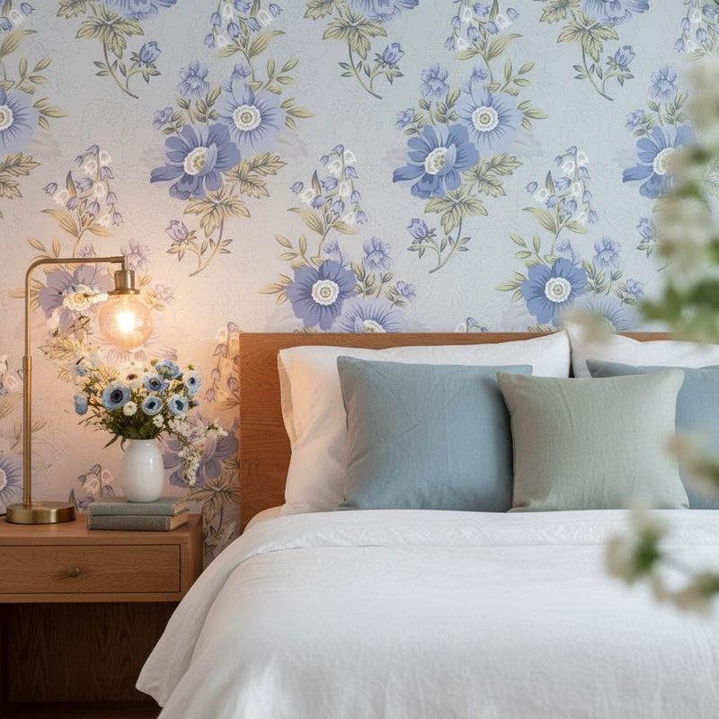 Floral Vintage Wallpaper Peel and Stick or Classic wallpaper