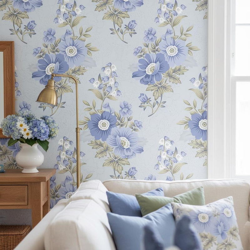 Floral Vintage Wallpaper Peel and Stick or Classic wallpaper