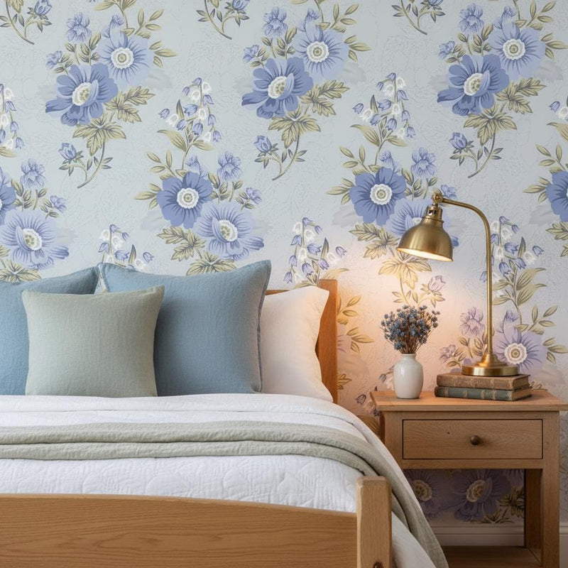 Floral Vintage Wallpaper Peel and Stick or Classic wallpaper