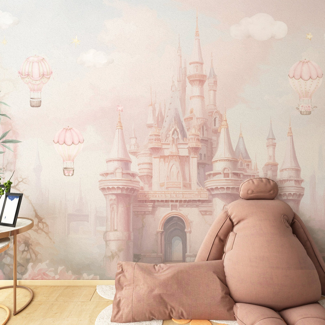 Princess Castle Wallpaper Nursery Wall Mural, Fairytale Wallpaper for ...
