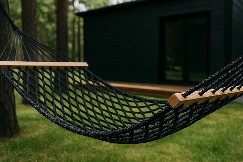 Extra Strong Outdoor Hammock | Handwoven Double HAMMOCK 16mm (5/8 inch) Polypropylene Rope | Durable & Weather-Resistant