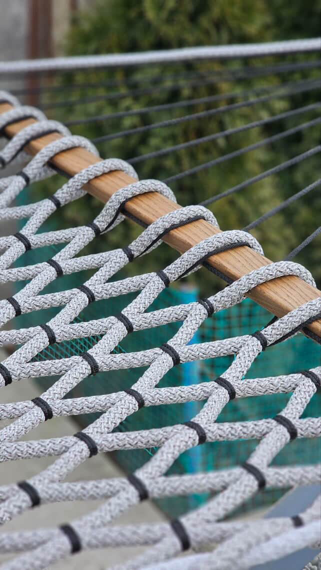 Extra Strong Outdoor Hammock | Handwoven Double HAMMOCK 16mm (5/8 inch) Polypropylene Rope | Durable & Weather-Resistant