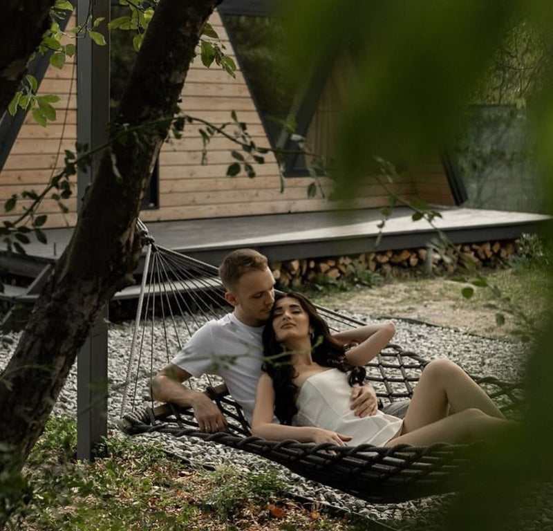 Extra Strong Outdoor Hammock | Handwoven Double HAMMOCK 16mm (5/8 inch) Polypropylene Rope | Durable & Weather-Resistant